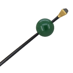 Зеленый Палочки для волос из акрила и смолы, аксессуары для волос для женщин и девочек, зелёные, 180x25 мм