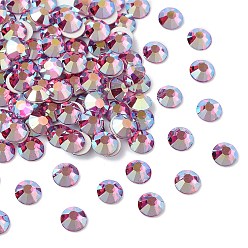 70350 200 Fuchsia AB Preciosa® maxima crystal без горячей фиксации плоские камни, чешский хрусталь, срыв твердой мозговой оболочки, круглый(438 11 615 шатон-роза), 70350 200 фуксия ab, ss 6 (1.9~2.1 мм)