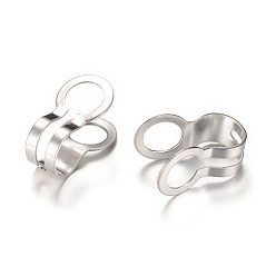 Нержавеющая Сталь Цвет Устойчивы к потускнению 304 шариковые цепные соединители из нержавеющей стали, цвет нержавеющей стали, 12.5x8 мм, отверстие : 4.5 мм, подходит для шариковой цепи 4.5 мм