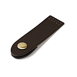 Кокосово-Коричневый Арочная воловья кожа пришить застежки для кошелька, пряжка для рта на латунной кнопке, сумка для чемодана противоугонные детали, кокосового коричневый, 8.95x2.55x0.95 см, отверстие : 0.6x2 мм