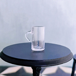 Прозрачный Мини-модель пластикового стаканчика, аксессуары для кукольного домика с микро-ландшафтом, притворяясь опорными украшениями, прозрачные, 16 мм