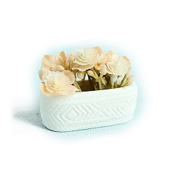 Лимонный шифон Модель десерта из смолы на полке для цветов на окне, украшение куклы, аксессуары для ролевых игр, лимонный шифон, 45x18x45 мм