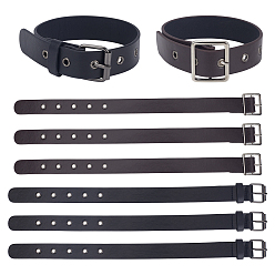 (52) Непрозрачная лаванда 8 шт. 2 пряжки из цинкового сплава из искусственной кожи, регулируемая повязка на руку, разноцветные, 420x25~32x2.5~9 мм, отверстие : 4 мм, 4 шт / стиль