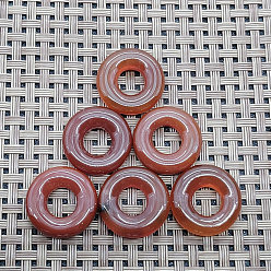 Karneol Natürlichen Karneol Anhänger, Donut Charms, 20 mm, Innendurchmesser: 8 mm