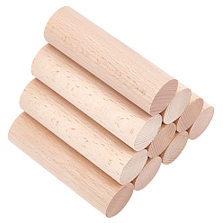 (404) Непрозрачное AB Кислое яблоко Деревянные палочки, круглый дюбель-стержень, колонка, цветочный белый, 100x30 мм