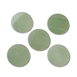 Green Aventurine Natural Green Aventurine Cabochons, Flat Round, 30x2.8mm