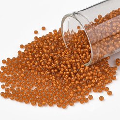 (30BF) Silver Lined Frost Hyacinth TOHO Round Seed Beads, Japanese Seed Beads, (30BF) Silver Lined Frost Hyacinth, 11/0, 2.2mm, Hole: 0.8mm, about 1110pcs/bottle, 10g/bottle