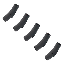 Черный Цвет Металла 4 наборы матовые 304 байонетные застежки из нержавеющей стали, с кнопкой, трубка, металлический черный , 30.5x8x9 мм, отверстие : 6 мм