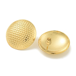 Золотой Плоские круглые 304 серьги-гвоздики из нержавеющей стали с ионным покрытием (IP) для женщин, золотые, 23 мм