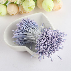 Лиловый Пластиковый искусственный матовый цветочный сердечник, для свадебного прохода центральные столовые конфетти вечерние сувениры украшения дома, сирень, 2 мм