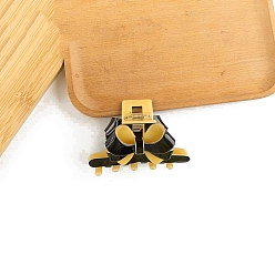 Черный Заколки для волос с когтями из ацетата целлюлозы (смола), аксессуары для волос для женщин и девочек, бантом, чёрные, 53x88 мм