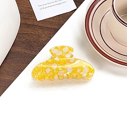 Желтый Акриловые коготь заколки, желтые, 91x47 мм