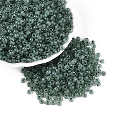 Кадет Синий 6/0 прозрачный внутри цветной стеклянный бисер, рондель, круглое отверстие, кадетский синий, 4x3 мм, отверстие : 1.2~1.5 мм, Около 6080 шт / фунт