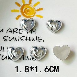 Сердце Пластиковые кабошоны, сердце, 16x18 мм, 5 шт / комплект