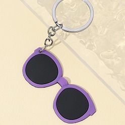 Средний Фиолетовый Силиконовые брелки, украшения для сумок и кошельков, солнцезащитные очки, средне фиолетовый, 16x3 см