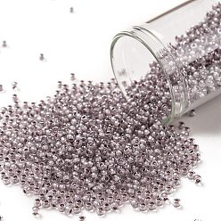 (353) Lavender Lined Crystal Круглые бусины toho, японский бисер, (353) кристалл с лиловой подкладкой, 11/0, 2.2 мм, отверстие : 0.8 мм, Около 1110 шт / 10 г
