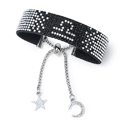 Весы Регулируемые браслеты constellation из полиэстера и нержавеющей стали, слайдерные браслеты, Весы, 5-7/8x3/4 дюйм (15x2 см)