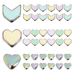 Purple Plated 150Pcs 3 Styles Electroplate Non-magnetic Synthetic Hematite Beads, Arrow & Heart, Purple Plated, 50pcs/style
