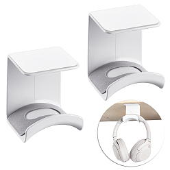 Белый Настенная подвесная полка из АБС-пластика для наушников, белые, 7.5x6.35x5.45 см