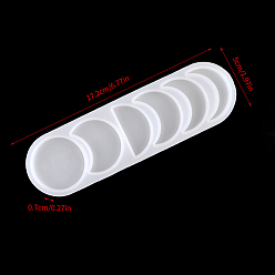 Белый Лунные пищевые силиконовые формы, формы помады, для украшения торта поделки, цвет шоколада, конфеты, белые, 172x50x7 мм