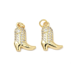 Настоящее золото 18K Латунные микро проложить кубического циркония подвески, подвески для обуви/ботинок, стойки покрытие, долговечный, без кадмия и без свинца, реальный 18 k позолоченный, 18x13x3 мм, Перейти кольцо: 5x1 мм, внутренний диаметр: 3 мм