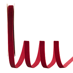 (123L) Белый крем непрозрачный блеск Односторонние бархатные ленты, аксессуары для одежды, огнеупорный кирпич, 5/8 дюйм (15 мм), 20 ярдов / ролл