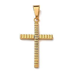 Золотой 304 подвески из нержавеющей стали, крест очарование, вакуумное покрытие pvd, золотые, 38x23x3 мм, отверстие : 8x5 мм