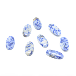 Blue Spot Jasper Natural Blue Spot Jasper Cabochons, Oval, 30x15x5mm