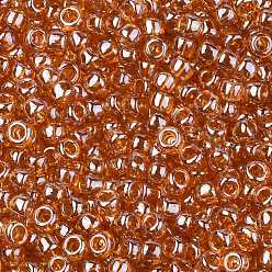 (103C) Dark Topaz Transparent Luster Круглые бусины toho, японский бисер, (103 c) темный топаз, прозрачный блеск, 8/0, 3 мм, отверстие : 1 мм, Около 10000 шт / фунт