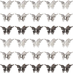 (52) Непрозрачная лаванда 30шт 3 цвета aolly люстра компонент ссылки, бабочка, разноцветные, 18x31.5x9.5 мм, отверстие : 2 мм, 10 шт / цвет