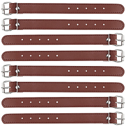 Верблюжий 4 Пары ремней для велосипедной корзины из искусственной кожи, с пряжкой сплава, верблюжие, 220x20x2 мм