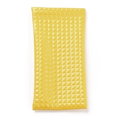 Yellow PU Imitation Leather Glasses Case, for Eyeglass, Sun Glasses Protector, Yellow, 180x94x10mm