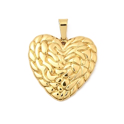 Золотой 304 подвески из нержавеющей стали, сердце прелести, золотые, 22x22.5x3 мм, отверстие : 5.5x3.5 мм