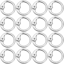 Платина 18шт. сплав пружинных затворных колец, кольцо, платина, 25x4.5 мм