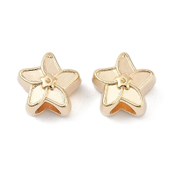 Золотой Ccb пластиковые европейские бусины, бусины с большим отверстием, цветок, золотые, 12.5x12.5x8.5 мм, отверстие : 4.5~4.5 мм