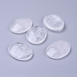 Хрусталь Натуральный аметист массажер, камни беспокойства, овальные, карманные пальмовые камни, для лечения Рэйки снятие стресса, 45x35x7~8 мм