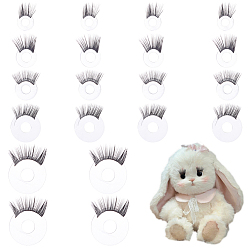 Черный 22шт. 5 стили акриловые кукольные ресницы, аксессуары для макияжа кукольных глаз, для изготовления кукол своими руками, чёрные, 20~41 мм