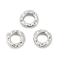 Платина Латунные бусины, без кадмия, без никеля и без свинца, кольцо, платина, 6x5.5x1.5 мм, отверстие : 2.5 мм