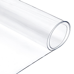 Clear Transparent PVC Soft Glass Sheets, Waterproof DIY Craft Decor, Clear, 3000x414x0.8mm