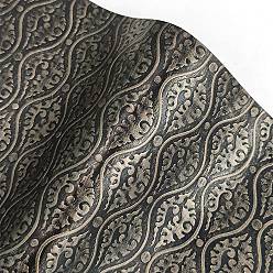 Бледно-Золотистый Ткань из искусственной кожи с тиснением цветочного узора, для поделок из кожи, аксессуары для изготовления сумок, бледно золотарник, 30x135 см