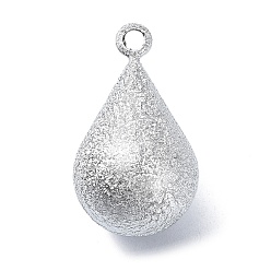 Серебро Латунные подвески-колокольчики, суйкин колокол, слезинки, серебряные, 30.5x17~17.5 мм, отверстие : 2.8 мм