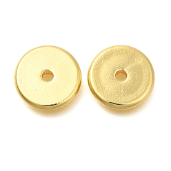 Золотой Spacer бисер латунные, плоско-круглые, золотые, 12x2 мм, отверстие : 1.9 мм