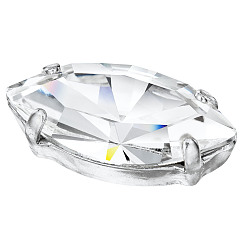 00030 Crystal Пришивные чашки preciosa® maxima crystal, многожильных ссылки, чешский хрусталь, с настройками латуни, 719 39 056 наветт, серебряные, 00030 кристалл, 10x5 мм