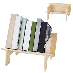 Бланшированный Миндаль Подставки для шерстяных украшений, деревянная книжная полка, бланшированный миндаль, 39.8x25.7x19.7 см