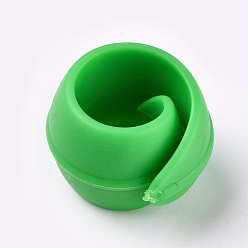 Lime Green Silicone Thread Spool Huggers, for Sewing Tools, Lime Green, 27x20mm