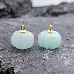 Халцедон Маленькие резные подвески в виде тыквы из натурального халцедона, 13~14 мм