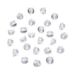 Прозрачный Пластиковые резинки для волос пряжки, прозрачность, аксессуары для волос, круглые, прозрачные, 9x5.5 мм, отверстие : 3.5~4 мм, 30 шт / коробка