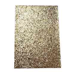 Olive Glitter PU Leather Fabric, with Shiny Sequins, for Bowknots Earrings Shoes Purses Handbags DIY Making Fabric Sewing, Olive, 30x21x0.06cm