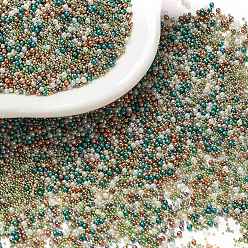 Mixed Color Bubble Beads, DIY 3D Nail Art Decoration Mini Glass Beads, Tiny Caviar Nail Beads, Mixed Color, 0.4~1mm