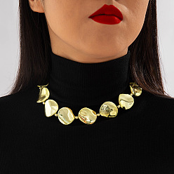 Плоский Круглый Ожерелья из сплава и пластика CCB, плоско-круглые, 16.14 дюйм (41 см), удлинитель 55мм